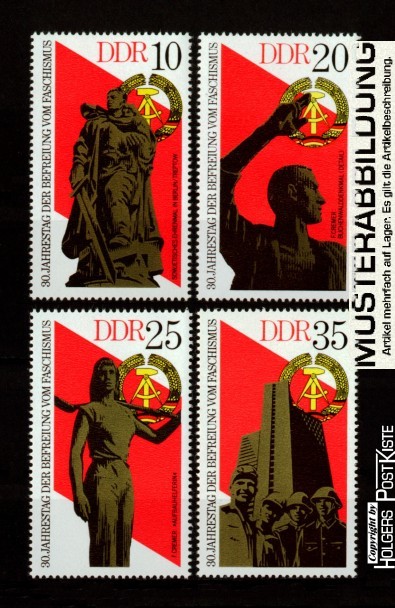 Satzausgabe DDR 2038-2041 Jahrestag Befreiung vom Faschismus