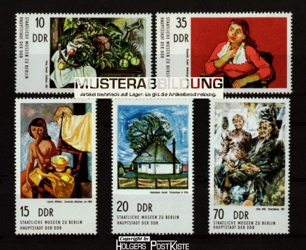 Satzausgabe DDR 2001-2005 Staatliche Museen zu Berlin (Gemälde)