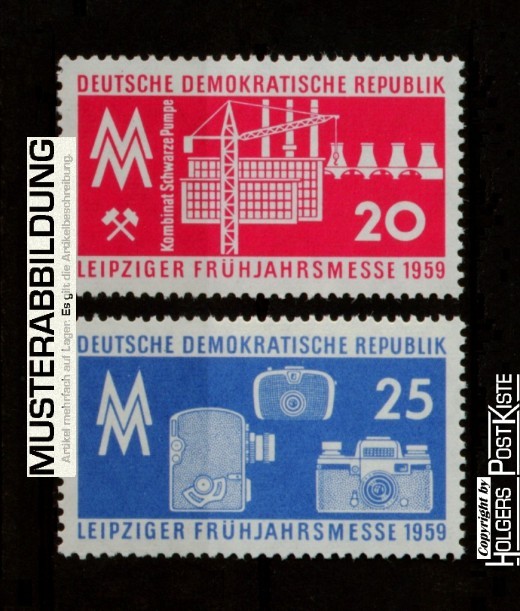 Satzausgabe DDR 678+679 Frühjahrsmesse Leipzig