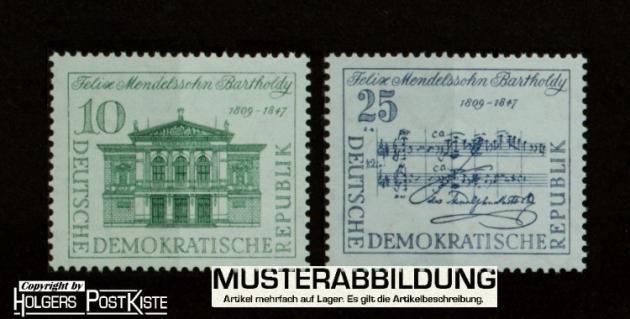 Satzausgabe DDR 676+677 Felix Mendelssohn Bartholdy
