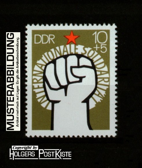 Einzelausgabe DDR 2089 Internationale Solidarität (Faust)