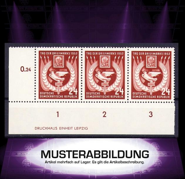 Druckvermerk (DZ) DDR 319 - Tag der Briefmarke 1952