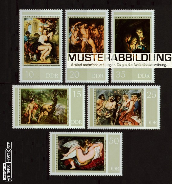 Satzausgabe DDR 2229-2234 Gemälde Peter Paul Rubens Satzausgabe DDR 2229-2234 Gemälde Peter Paul Rubens