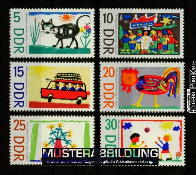 Satzausgabe DDR 1280-1285 Kinderzeichnungen Satzausgabe DDR 1280-1285 Kinderzeichnungen