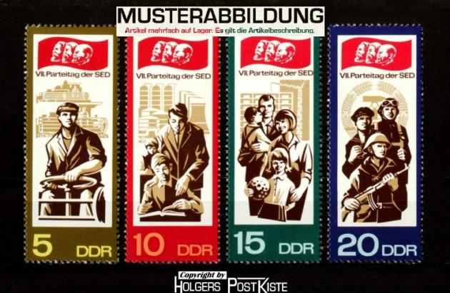 Satzausgabe DDR 1268-1271 Parteitag SED (II.Ausgabe) Satzausgabe DDR 1268-1271 Parteitag SED (II.Ausgabe)