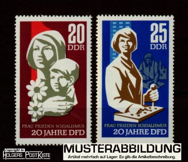 Satzausgabe DDR 1256+1257 Demokratischer Frauenbund (DFD) Satzausgabe DDR 1256+1257 Demokratischer Frauenbund (DFD)