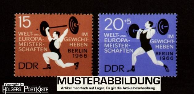 Satzausgabe DDR 1210+1211 WM Gewichtheben Satzausgabe DDR 1210+1211 WM Gewichtheben