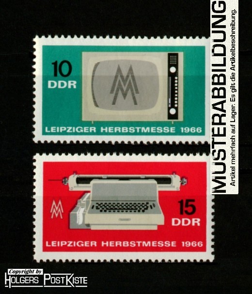 Satzausgabe DDR 1204+1205 Herbstmesse Leipzig Satzausgabe DDR 1204+1205 Herbstmesse Leipzig