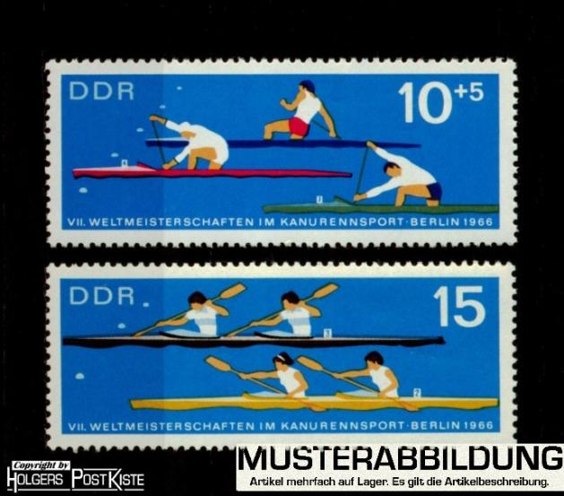 Satzausgabe DDR 1202+1203 WM Kanurennsport Satzausgabe DDR 1202+1203 WM Kanurennsport