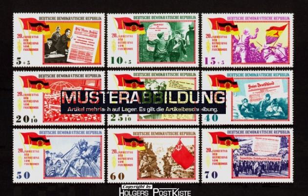Satzausgabe DDR 1102-1110 Jahrestag Befreiung vom Faschismus Satzausgabe DDR 1102-1110 Jahrestag Befreiung vom Faschismus