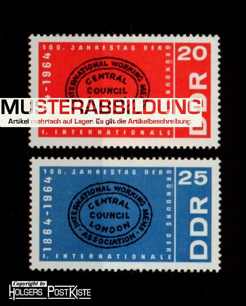 Satzausgabe DDR 1054+1055 Internationale Arbeiterassoziation (IAA) Satzausgabe DDR 1054+1055 Internationale Arbeiterassoziation (IAA)