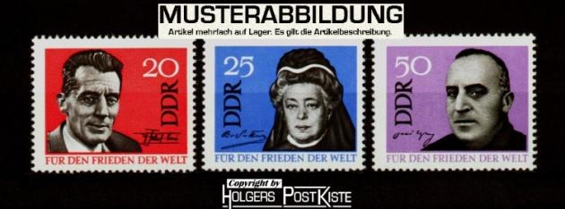 Satzausgabe DDR 1049-1051 Weltfrieden Nobelpreisträger Satzausgabe DDR 1049-1051 Weltfrieden Nobelpreisträger