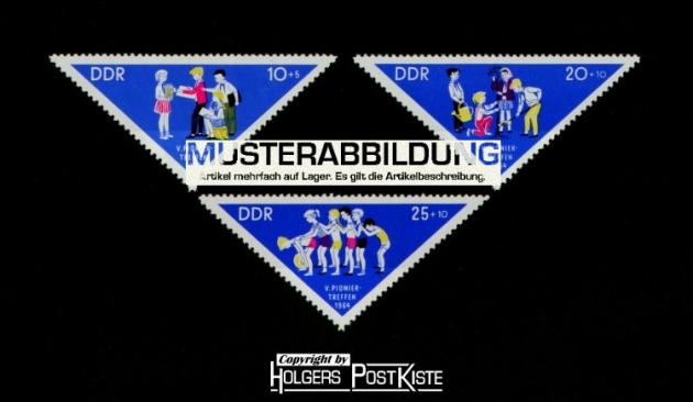 Satzausgabe DDR 1045-1047 Pioniertreffen Chemnitz Satzausgabe DDR 1045-1047 Pioniertreffen Chemnitz