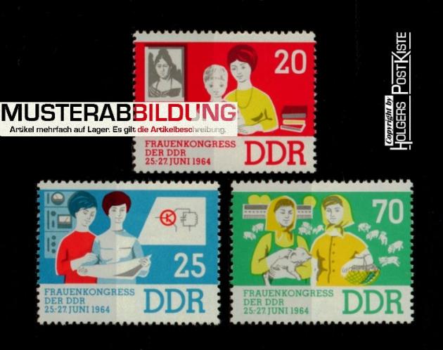 Satzausgabe DDR 1030-1032 Frauenkongress der DDR Satzausgabe DDR 1030-1032 Frauenkongress der DDR