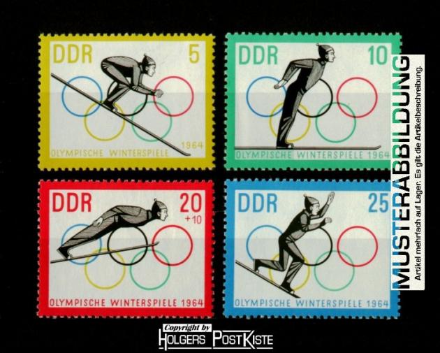 Satzausgabe DDR 1000-1003 Winterspiele Innsbruck Satzausgabe DDR 1000-1003 Winterspiele Innsbruck