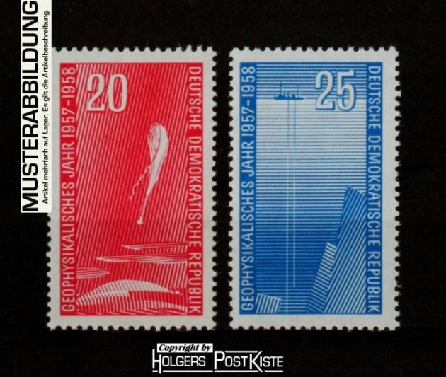 Satzausgabe DDR 616+617 Geophysikalisches Jahr (II.Ausgabe)
