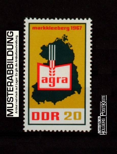 Einzelausgabe DDR 1292 AGRA-Ausstellung Markkleeberg Einzelausgabe DDR 1292 AGRA-Ausstellung Markkleeberg