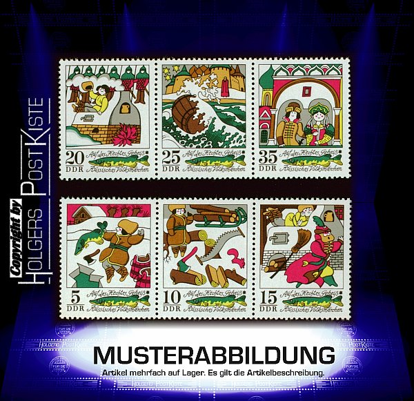 Zdr.-Lot DDR WZd292+295 (1901-1906) Märchen (VIII) Hechtes Geheiß