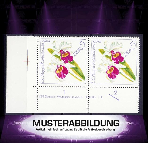 Druckvermerk (DV) DDR 1420 - Orchideen