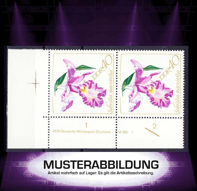 Druckvermerk (DV) DDR 1424 - Orchideen